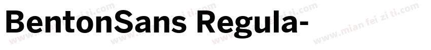 BentonSans Regula字体转换